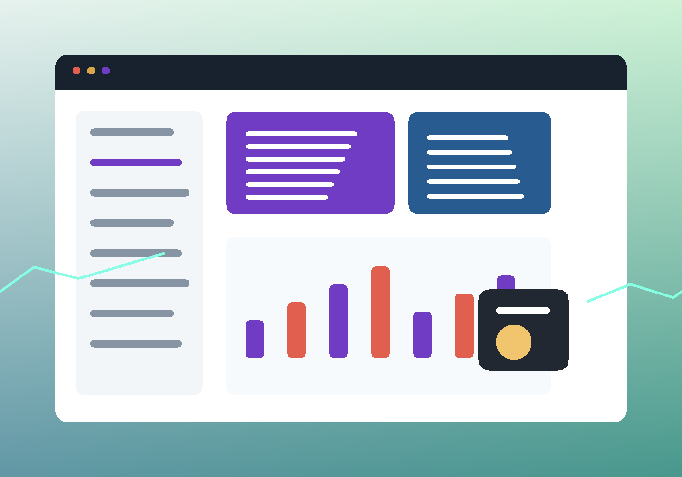 Modern AI automation dashboard preview